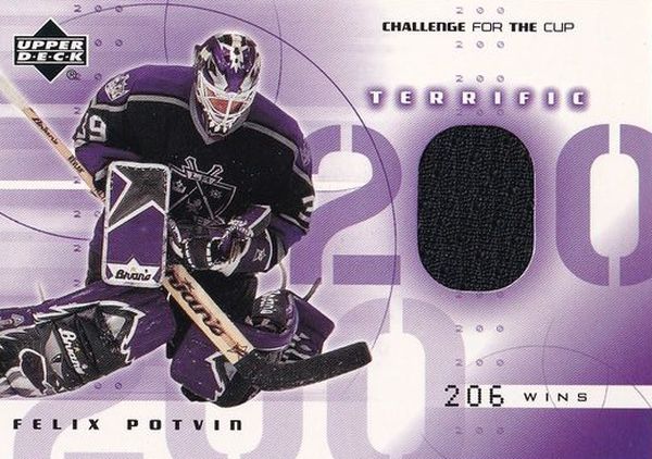 jersey karta FELIX POTVIN 01-02 Challenge for the Cup Terrific číslo T-FP